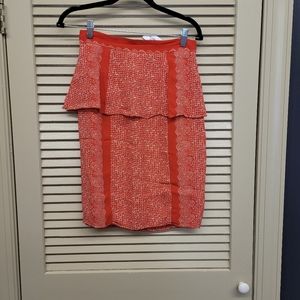 Plenty by Tracy Reese skirt size 4 red and white